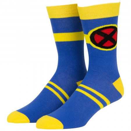 X-Men Cyclops Character Armor Costume Crew Sock